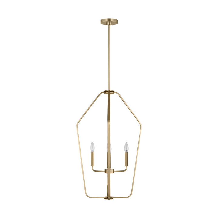 Generation Lighting Canada - GLC1274SB - Four Light Chandelier - Kennan - Satin Brass