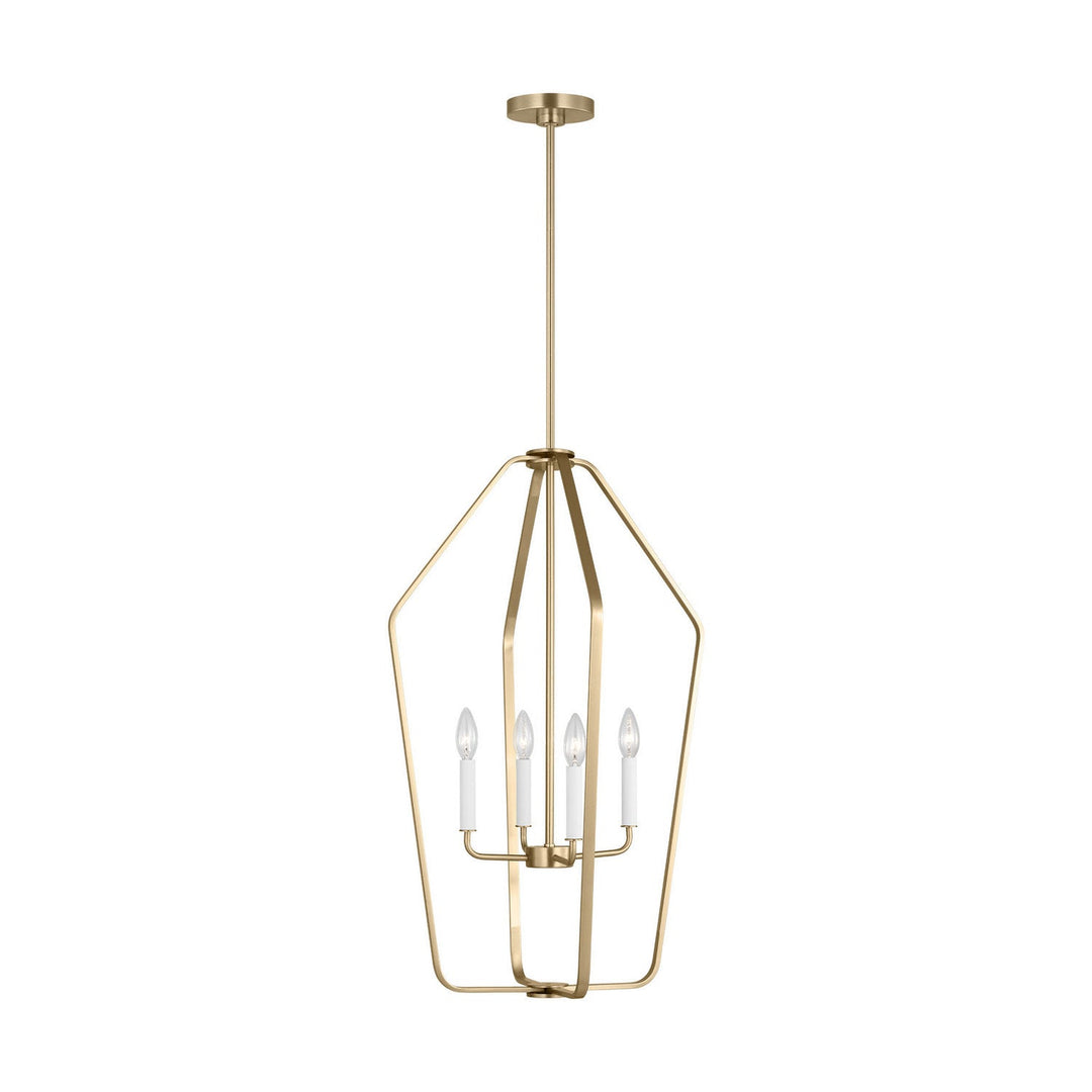 Generation Lighting Canada - GLC1274SB - Four Light Chandelier - Kennan - Satin Brass
