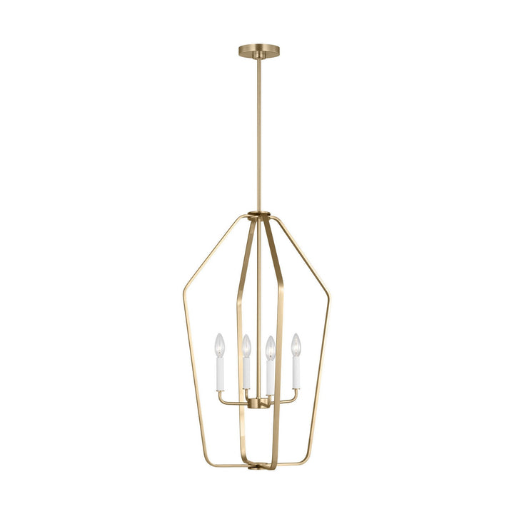 Generation Lighting Canada - GLC1274SB - Four Light Chandelier - Kennan - Satin Brass
