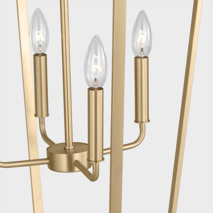 Generation Lighting Canada - GLC1274SB - Four Light Chandelier - Kennan - Satin Brass