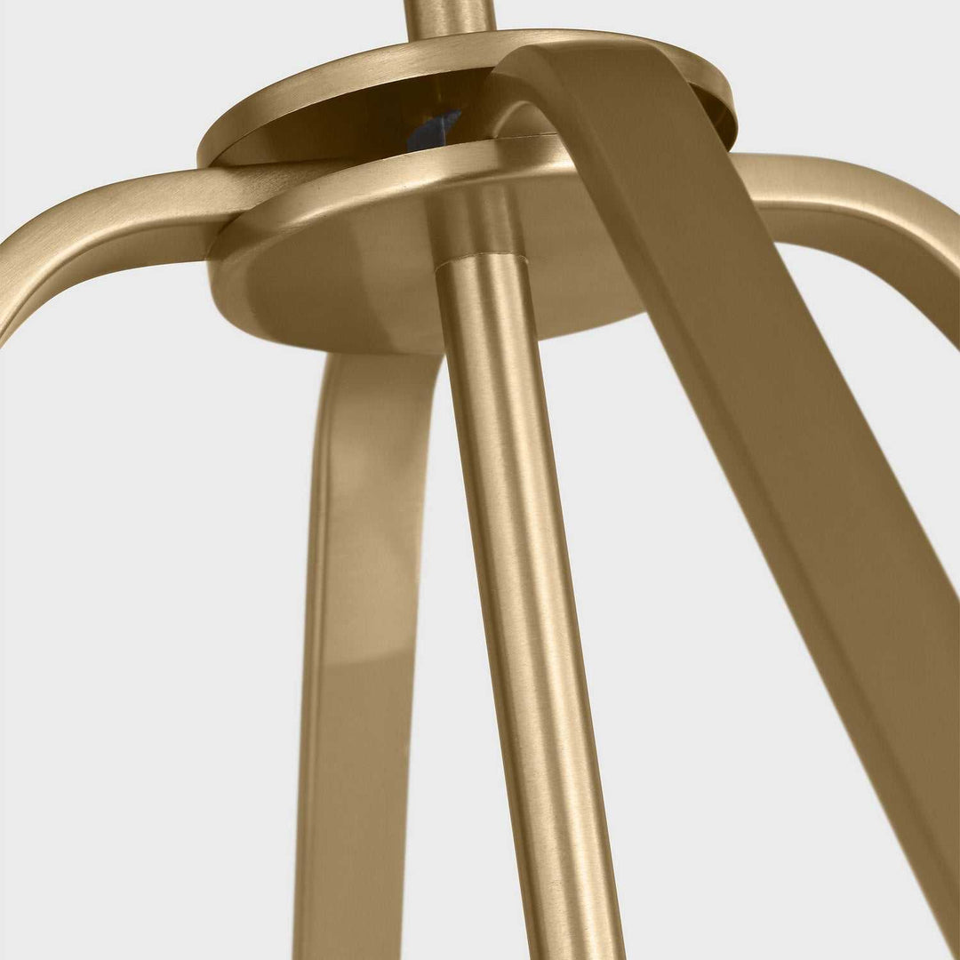 Generation Lighting Canada - GLC1274SB - Four Light Chandelier - Kennan - Satin Brass