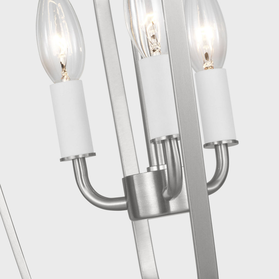 Generation Lighting Canada - GLC1283BS - Three Light Chandelier - Kennan - Brushed Nickel
