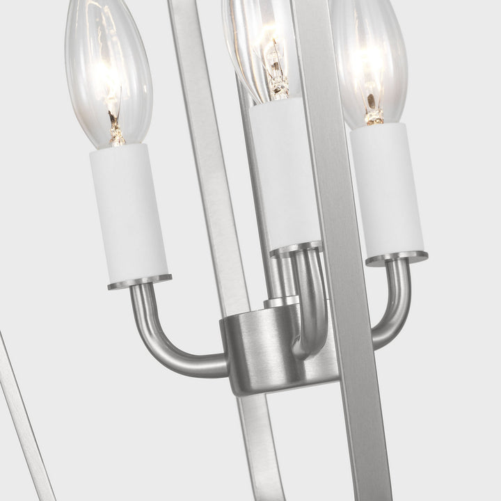 Generation Lighting Canada - GLC1283BS - Three Light Chandelier - Kennan - Brushed Nickel