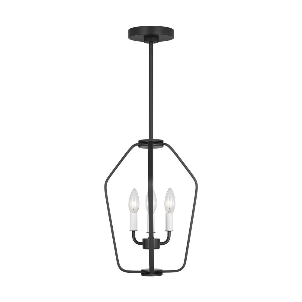 Generation Lighting Canada - GLC1283MBK - Three Light Chandelier - Kennan - Midnight Black