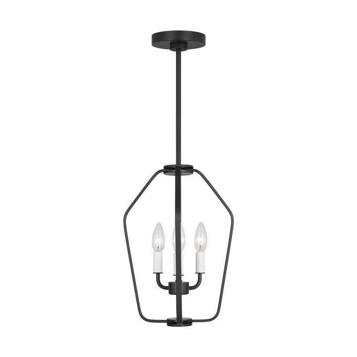 Generation Lighting Canada - GLC1283MBK - Three Light Chandelier - Kennan - Midnight Black