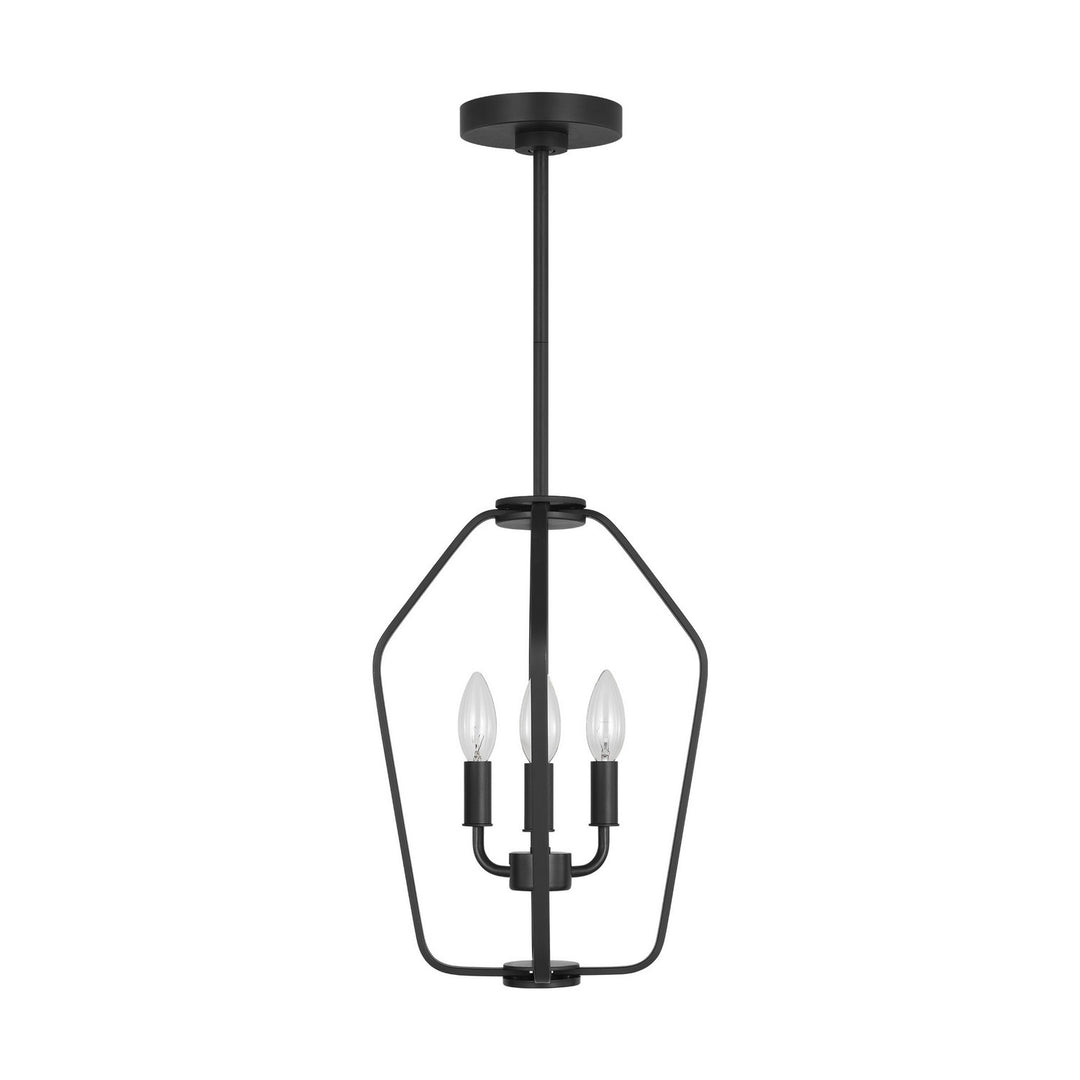 Generation Lighting Canada - GLC1283MBK - Three Light Chandelier - Kennan - Midnight Black