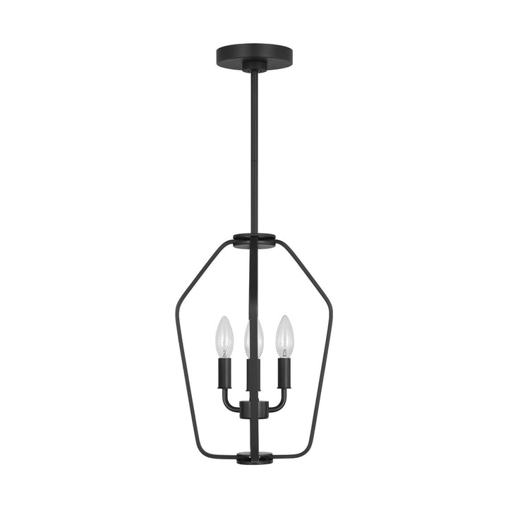 Generation Lighting Canada - GLC1283MBK - Three Light Chandelier - Kennan - Midnight Black