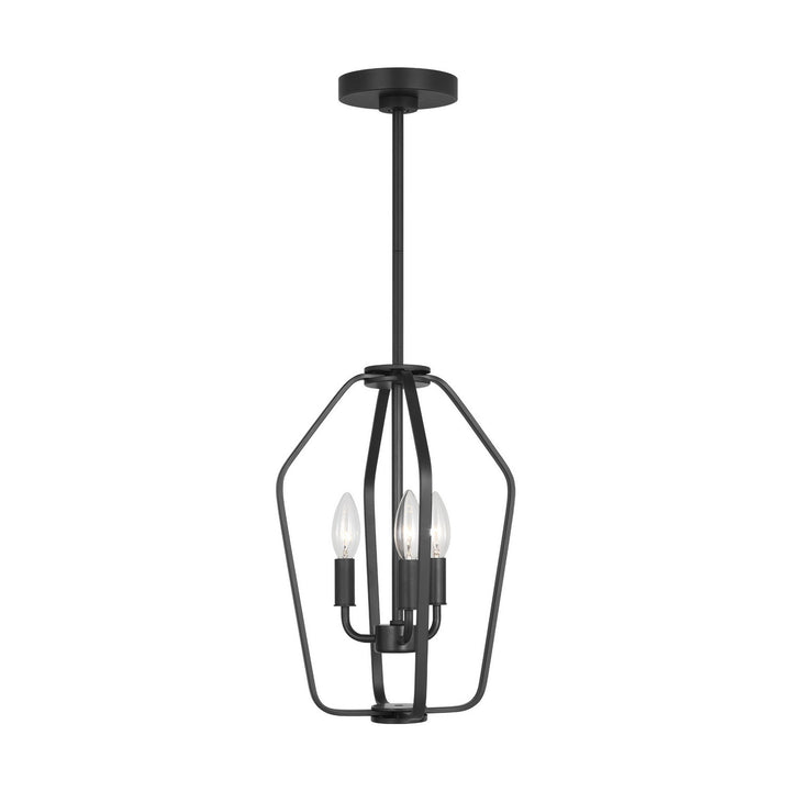 Generation Lighting Canada - GLC1283MBK - Three Light Chandelier - Kennan - Midnight Black