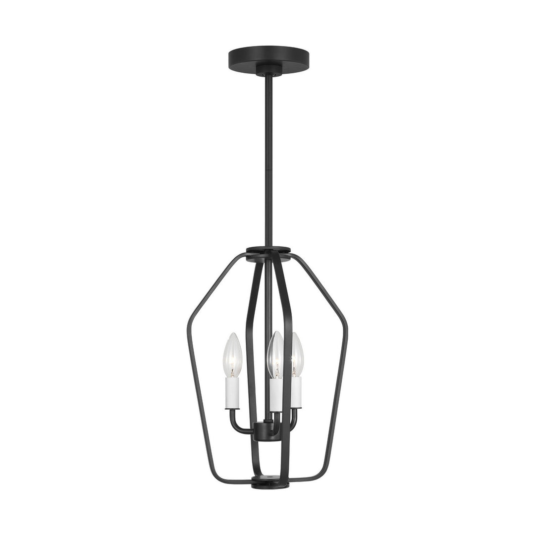 Generation Lighting Canada - GLC1283MBK - Three Light Chandelier - Kennan - Midnight Black