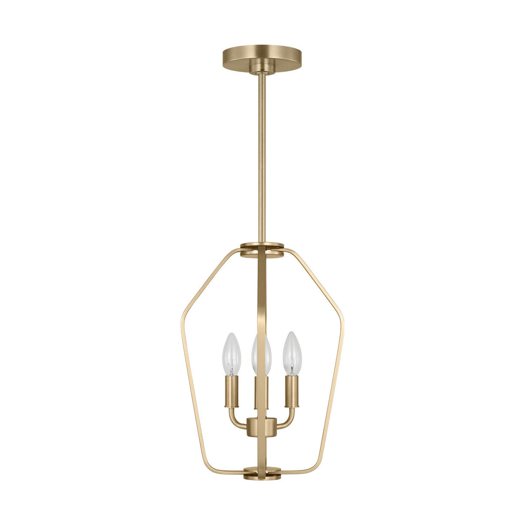 Generation Lighting Canada - GLC1283SB - Three Light Chandelier - Kennan - Satin Brass