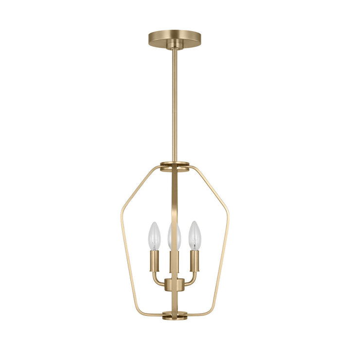 Generation Lighting Canada - GLC1283SB - Three Light Chandelier - Kennan - Satin Brass