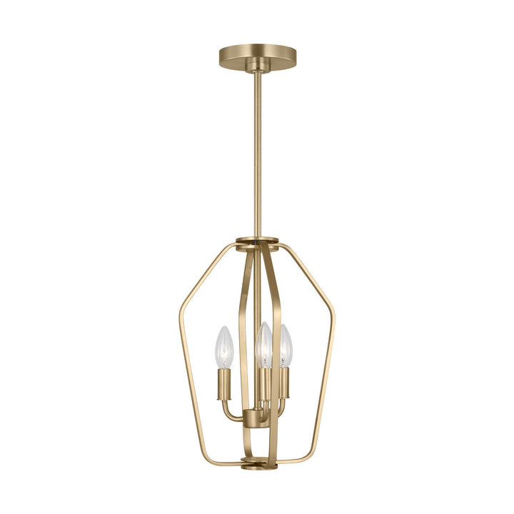 Generation Lighting Canada - GLC1283SB - Three Light Chandelier - Kennan - Satin Brass