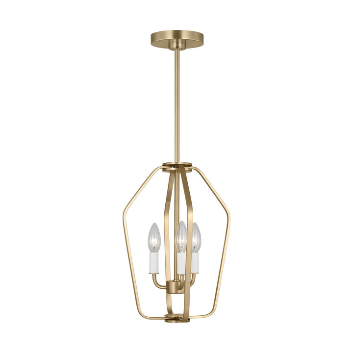 Generation Lighting Canada - GLC1283SB - Three Light Chandelier - Kennan - Satin Brass