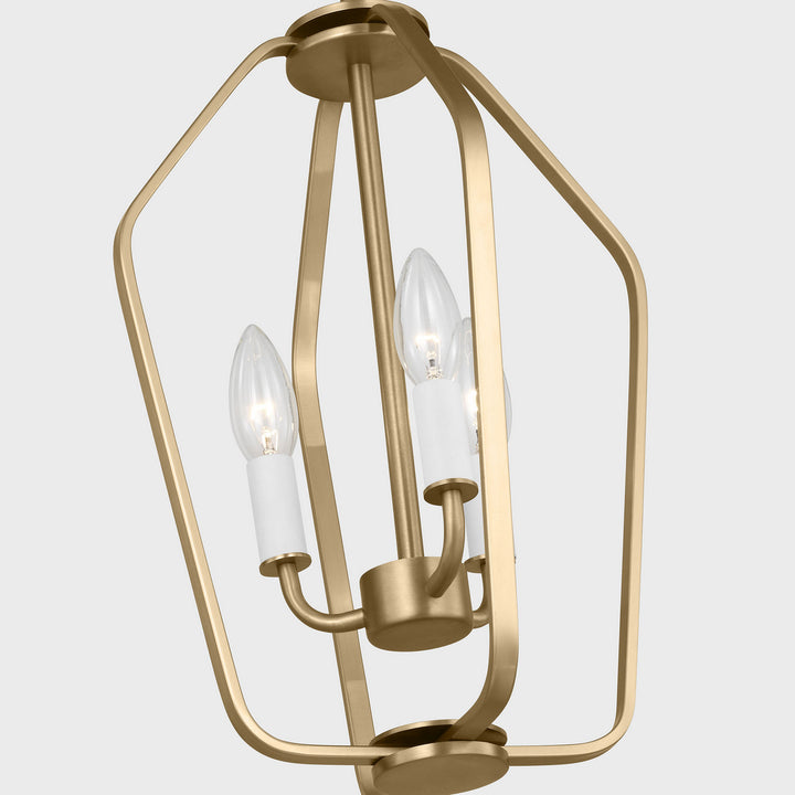 Generation Lighting Canada - GLC1283SB - Three Light Chandelier - Kennan - Satin Brass
