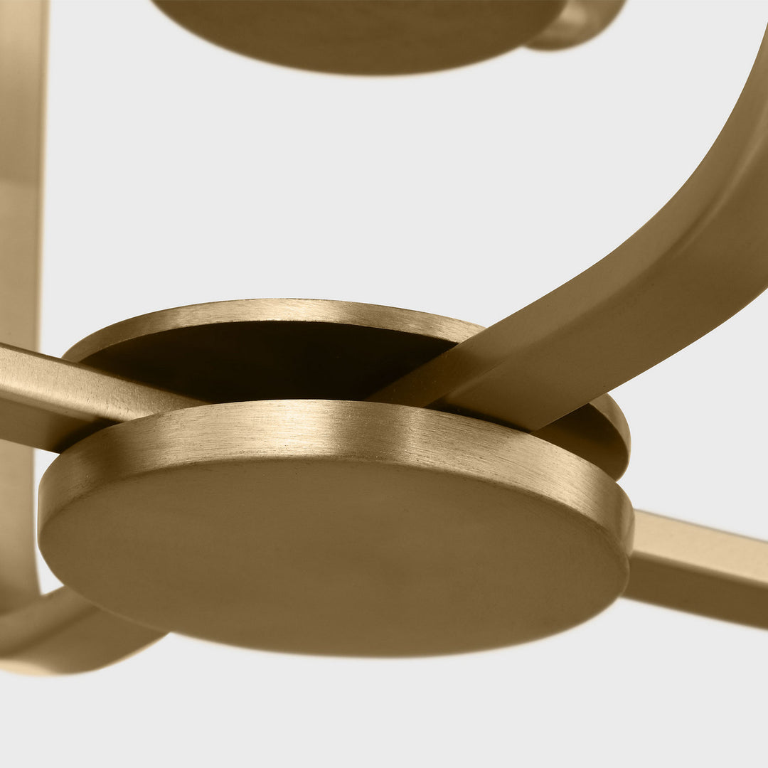 Generation Lighting Canada - GLC1283SB - Three Light Chandelier - Kennan - Satin Brass