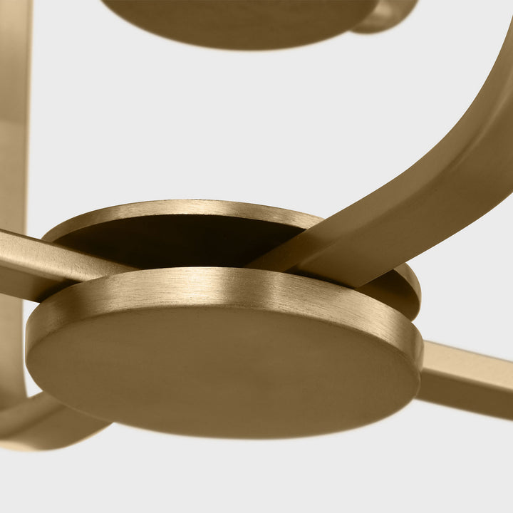 Generation Lighting Canada - GLC1283SB - Three Light Chandelier - Kennan - Satin Brass