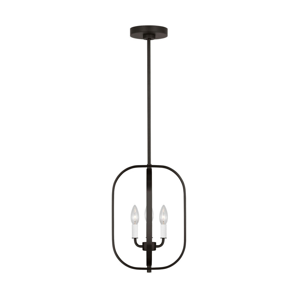 Generation Lighting Canada - GLC1293MBK - Three Light Chandelier - Loretto - Midnight Black