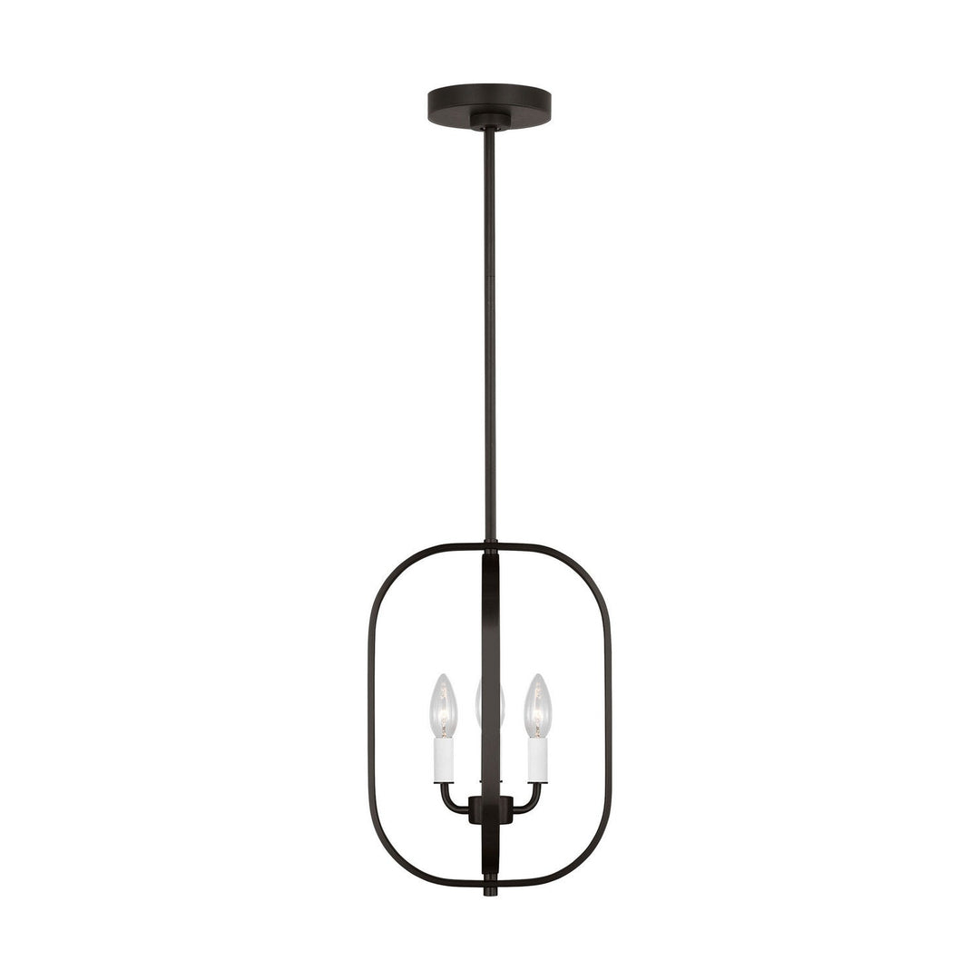 Generation Lighting Canada - GLC1293MBK - Three Light Chandelier - Loretto - Midnight Black