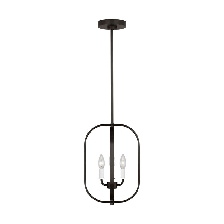 Generation Lighting Canada - GLC1293MBK - Three Light Chandelier - Loretto - Midnight Black