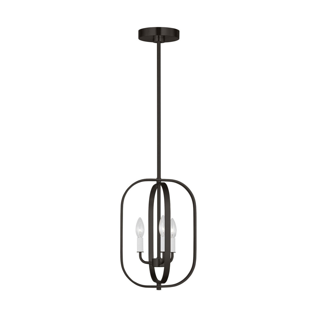 Generation Lighting Canada - GLC1293MBK - Three Light Chandelier - Loretto - Midnight Black
