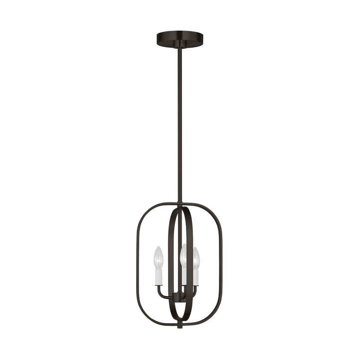 Generation Lighting Canada - GLC1293MBK - Three Light Chandelier - Loretto - Midnight Black