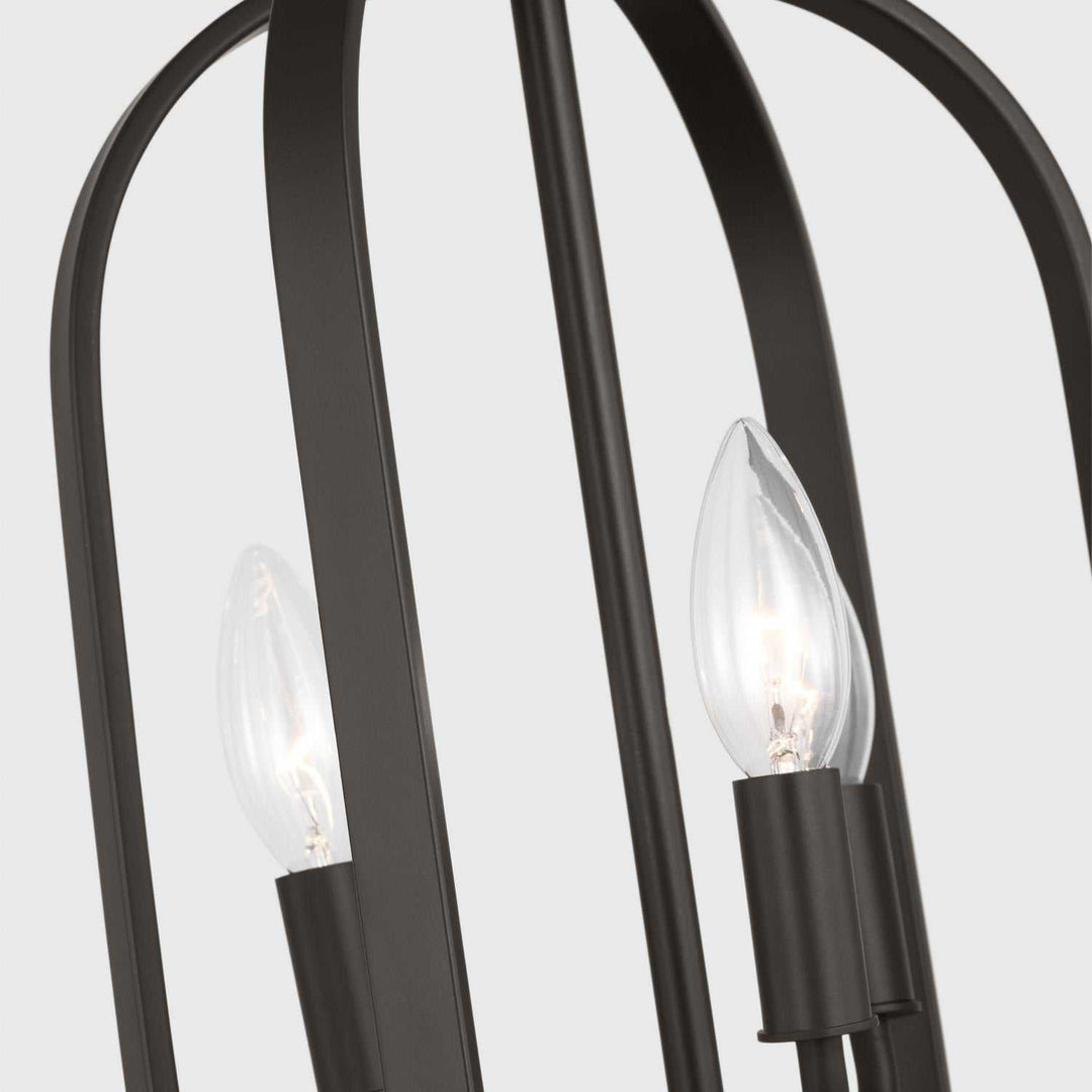 Generation Lighting Canada - GLC1293MBK - Three Light Chandelier - Loretto - Midnight Black