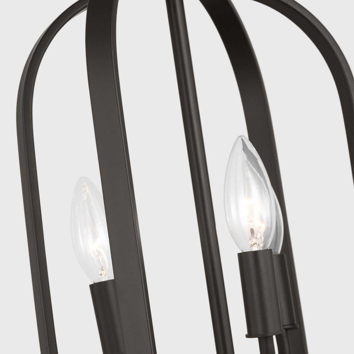 Generation Lighting Canada - GLC1293MBK - Three Light Chandelier - Loretto - Midnight Black
