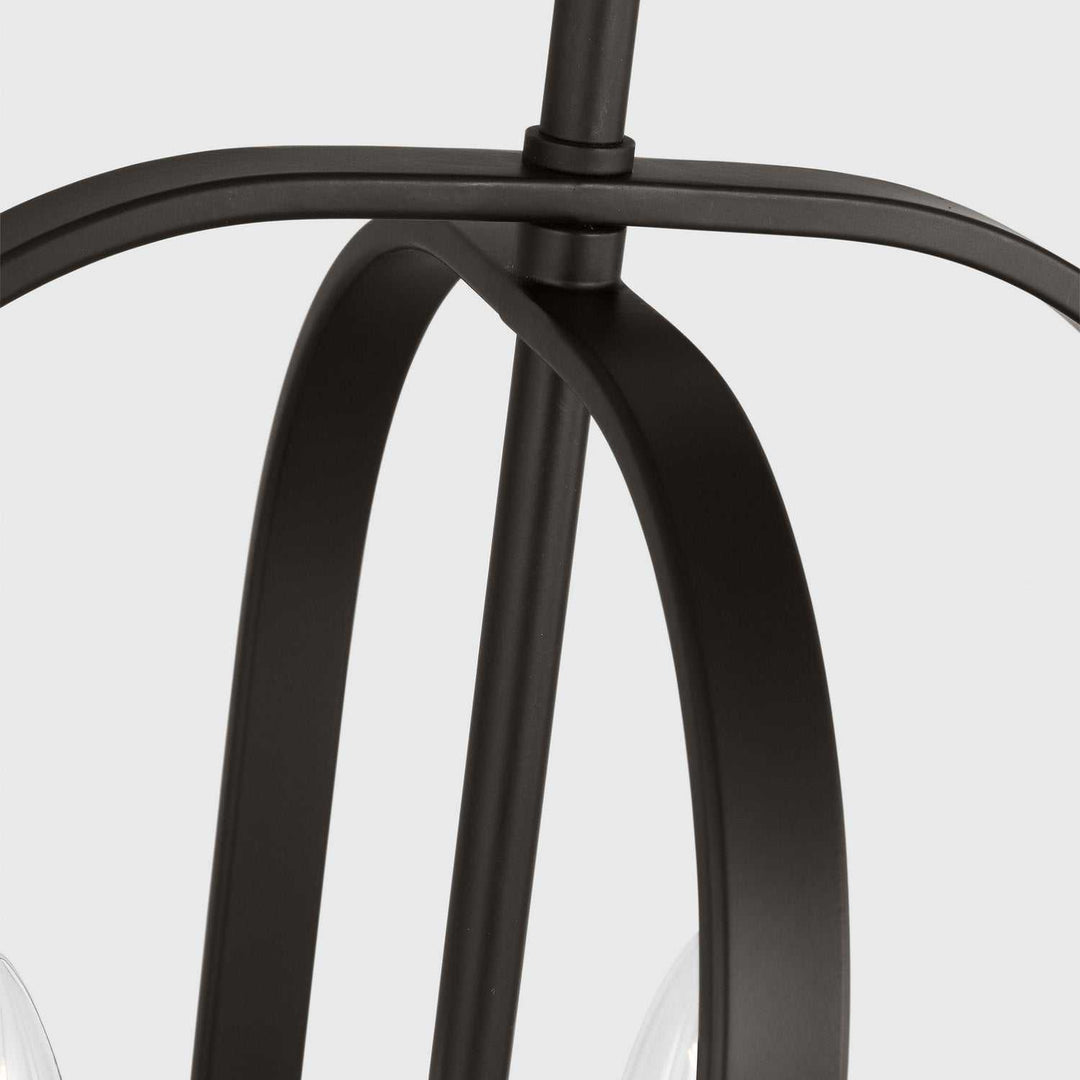 Generation Lighting Canada - GLC1293MBK - Three Light Chandelier - Loretto - Midnight Black