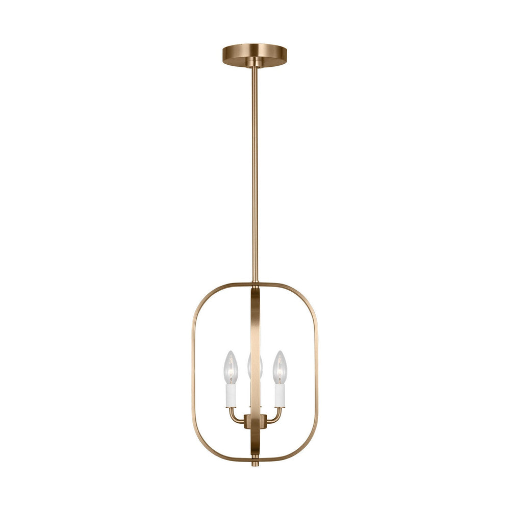 Generation Lighting Canada - GLC1293SB - Three Light Chandelier - Loretto - Satin Brass
