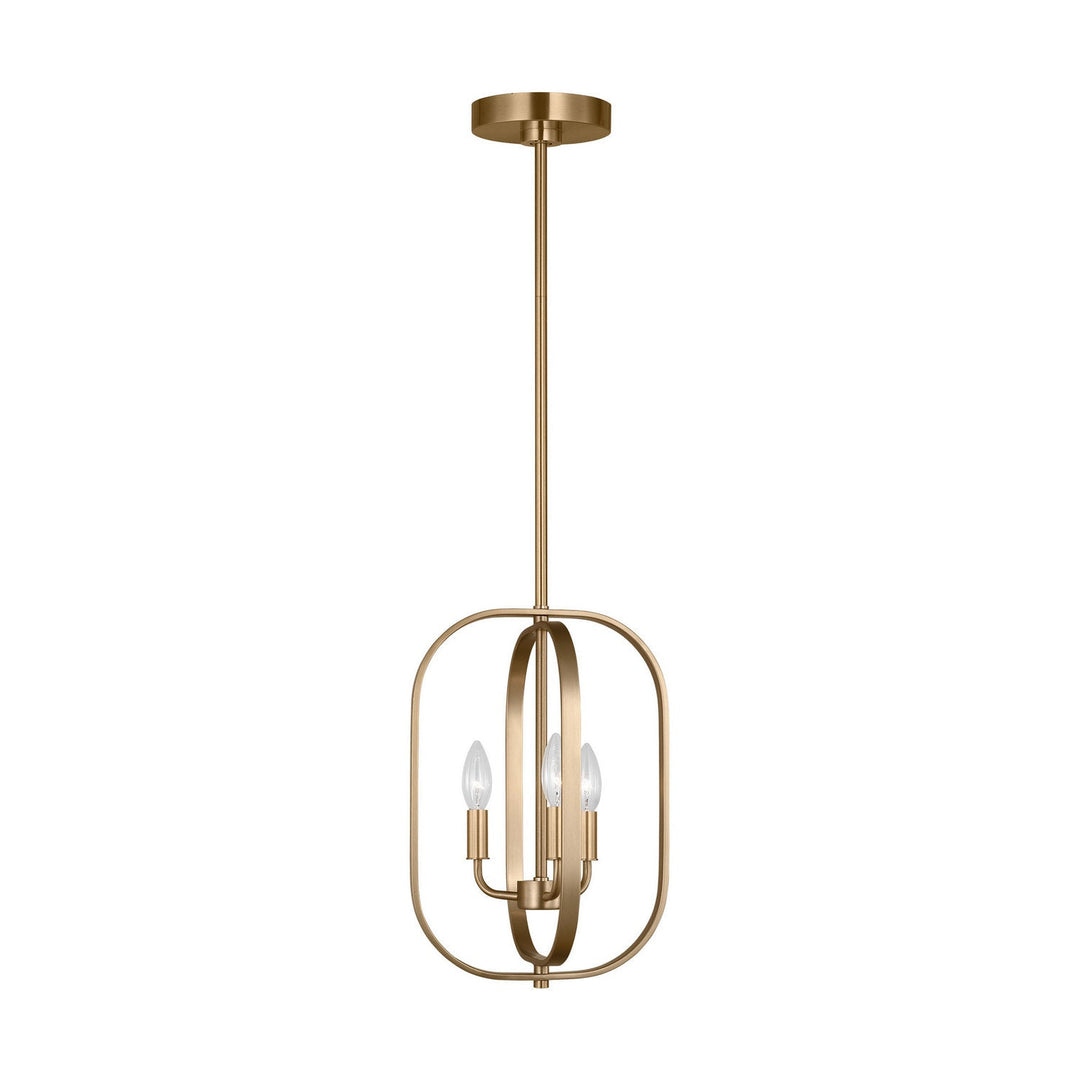 Generation Lighting Canada - GLC1293SB - Three Light Chandelier - Loretto - Satin Brass