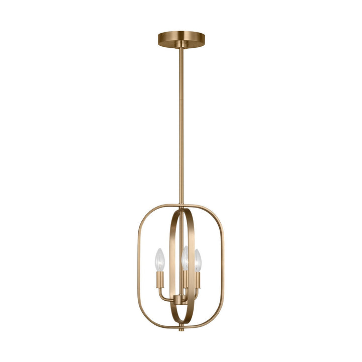 Generation Lighting Canada - GLC1293SB - Three Light Chandelier - Loretto - Satin Brass