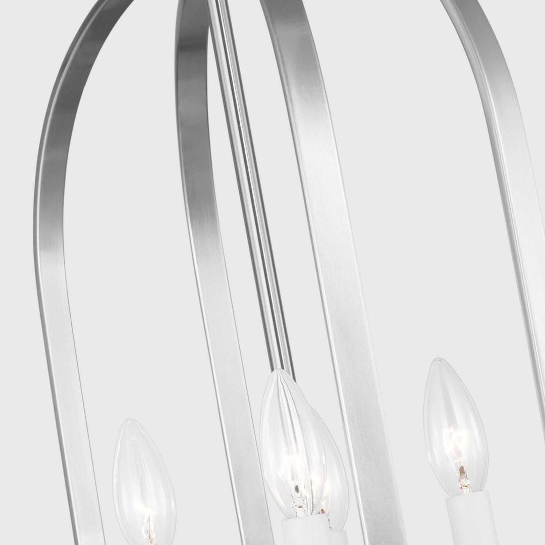 Generation Lighting Canada - GLC1304BS - Four Light Chandelier - Loretto - Brushed Nickel