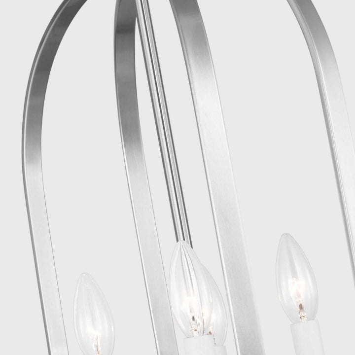 Generation Lighting Canada - GLC1304BS - Four Light Chandelier - Loretto - Brushed Nickel