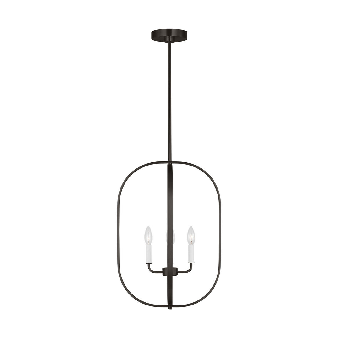 Generation Lighting Canada - GLC1304MBK - Four Light Chandelier - Loretto - Midnight Black