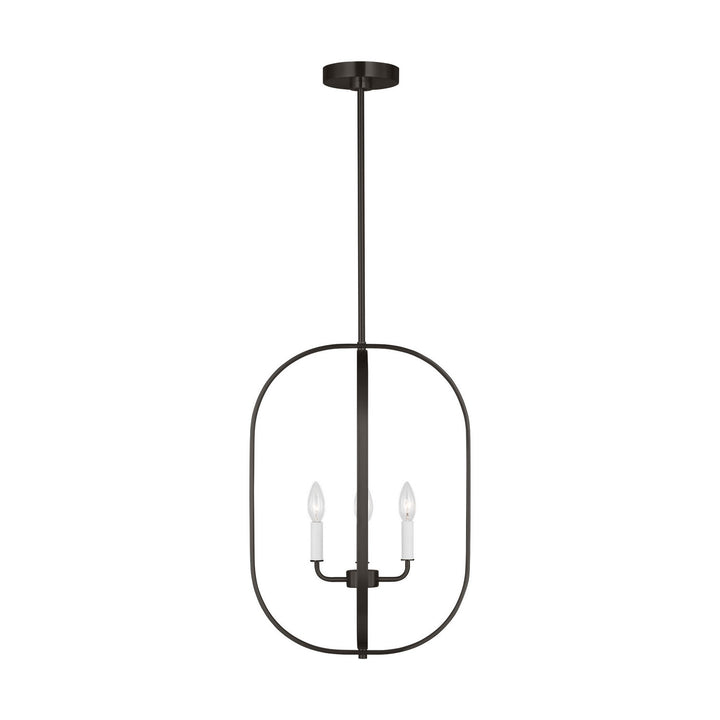 Generation Lighting Canada - GLC1304MBK - Four Light Chandelier - Loretto - Midnight Black
