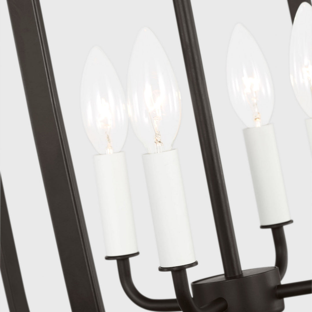Generation Lighting Canada - GLC1304MBK - Four Light Chandelier - Loretto - Midnight Black