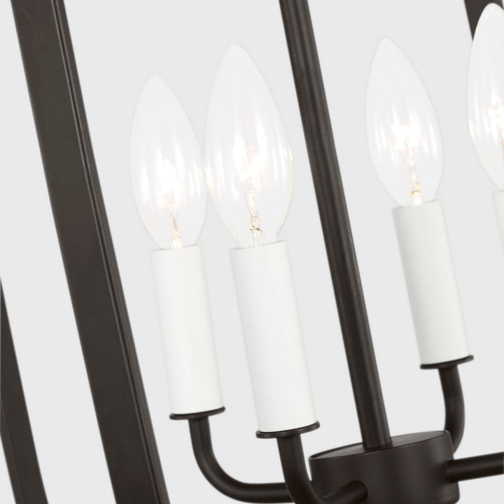 Generation Lighting Canada - GLC1304MBK - Four Light Chandelier - Loretto - Midnight Black