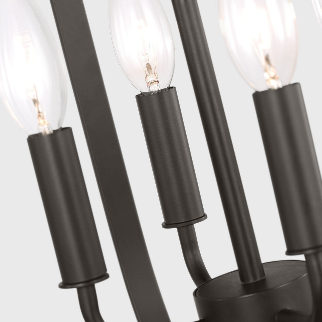 Generation Lighting Canada - GLC1304MBK - Four Light Chandelier - Loretto - Midnight Black