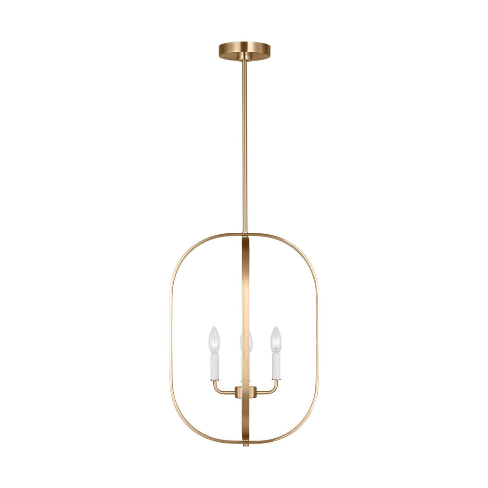 Generation Lighting Canada - GLC1304SB - Four Light Chandelier - Loretto - Satin Brass