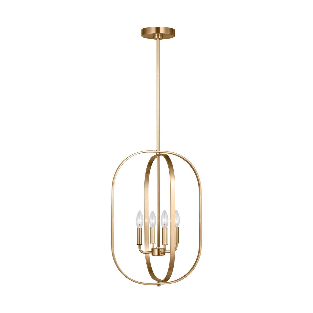 Generation Lighting Canada - GLC1304SB - Four Light Chandelier - Loretto - Satin Brass