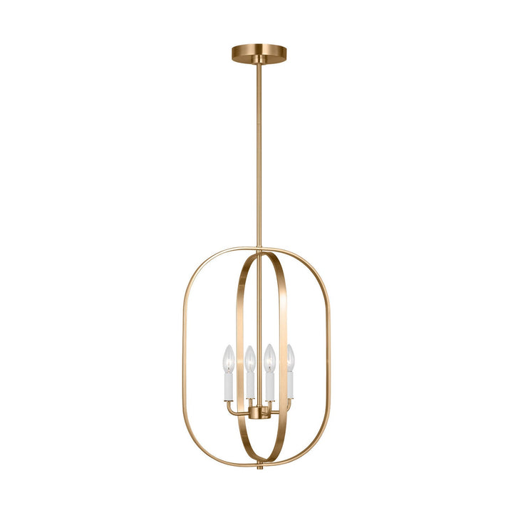 Generation Lighting Canada - GLC1304SB - Four Light Chandelier - Loretto - Satin Brass