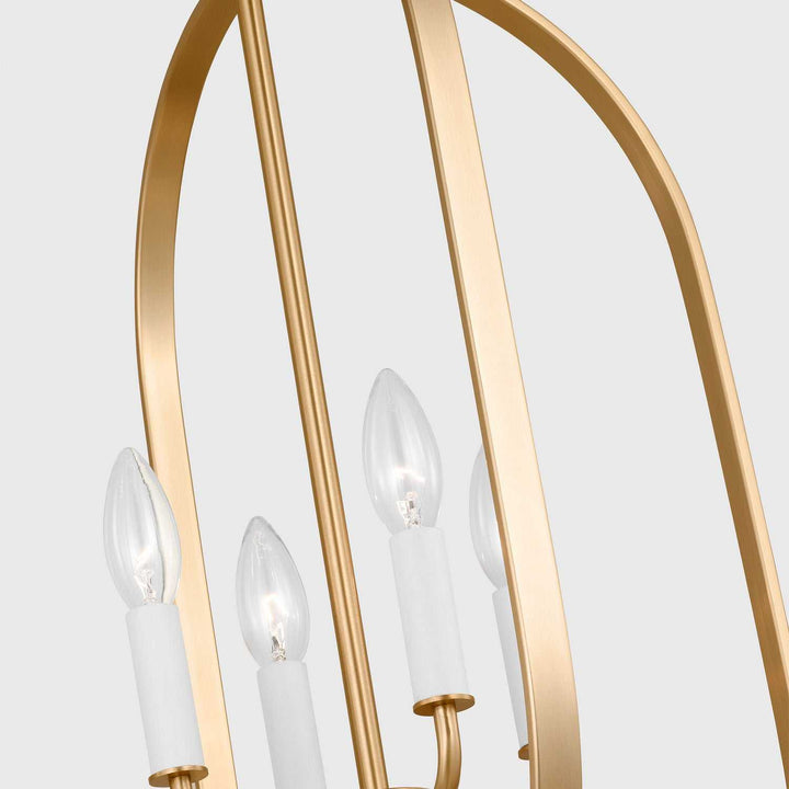 Generation Lighting Canada - GLC1304SB - Four Light Chandelier - Loretto - Satin Brass