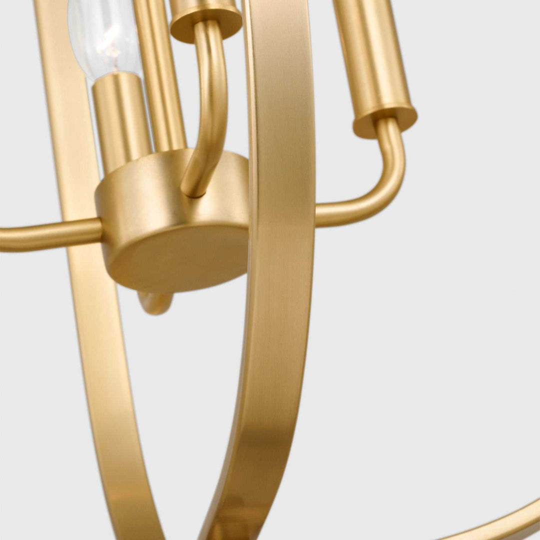 Generation Lighting Canada - GLC1304SB - Four Light Chandelier - Loretto - Satin Brass