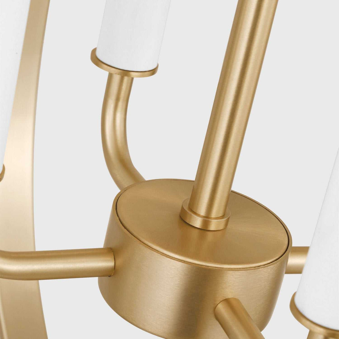 Generation Lighting Canada - GLC1304SB - Four Light Chandelier - Loretto - Satin Brass
