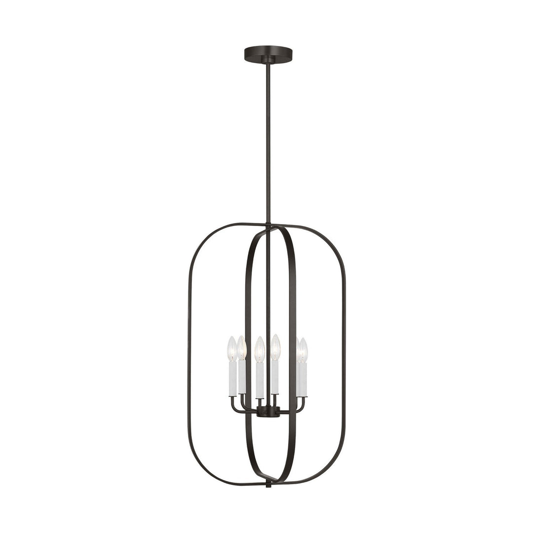 Generation Lighting Canada - GLC1316MBK - Six Light Chandelier - Loretto - Midnight Black