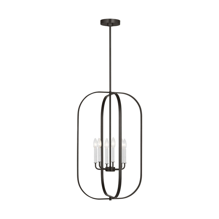 Generation Lighting Canada - GLC1316MBK - Six Light Chandelier - Loretto - Midnight Black