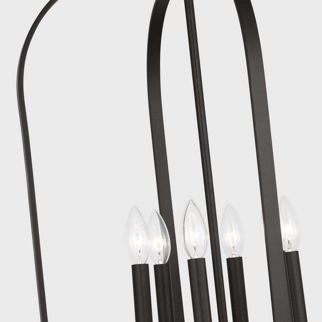 Generation Lighting Canada - GLC1316MBK - Six Light Chandelier - Loretto - Midnight Black