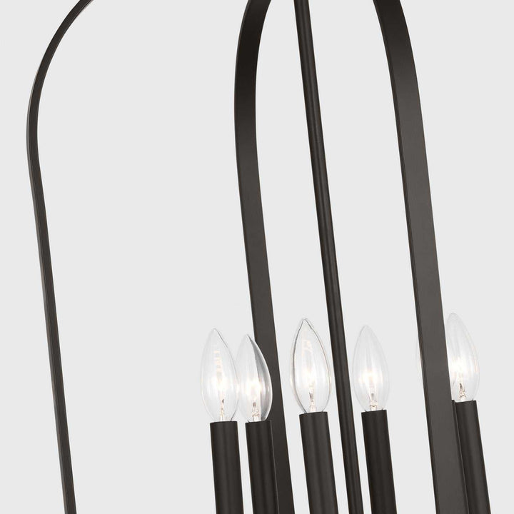 Generation Lighting Canada - GLC1316MBK - Six Light Chandelier - Loretto - Midnight Black