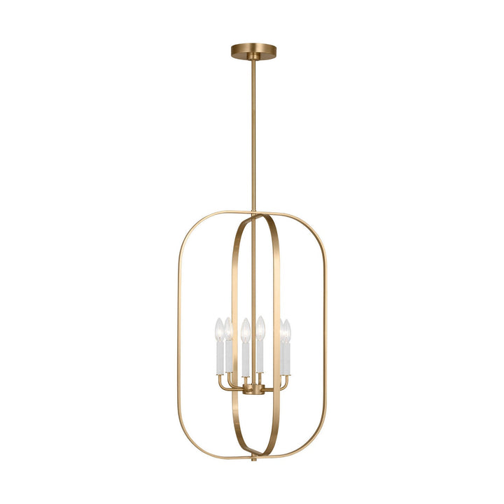 Generation Lighting Canada - GLC1316SB - Six Light Chandelier - Loretto - Satin Brass