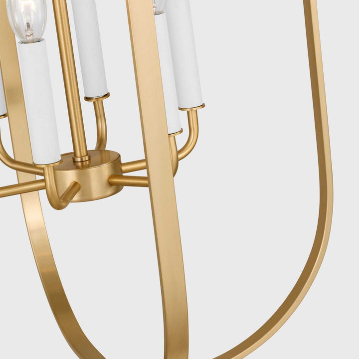 Generation Lighting Canada - GLC1316SB - Six Light Chandelier - Loretto - Satin Brass